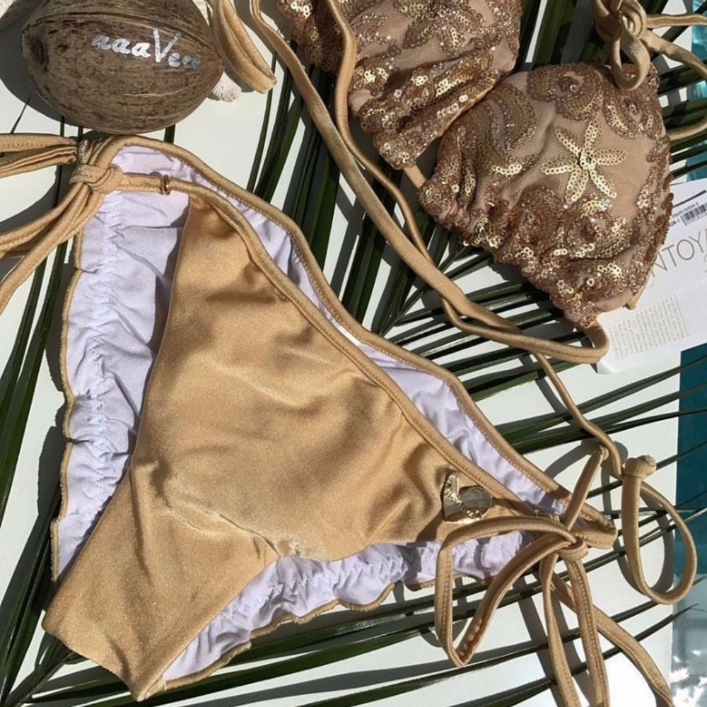 Liliana Montoya Swim sequin bikini top